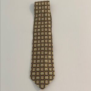 Pfizer Little Blue Pill Elegant Gold and Black Men's Tie